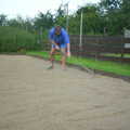 Nigel rakes the sand, BSCC Rides, Petanque at the Swan and July Miscellany - 21st July 2002