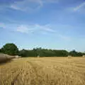 A stubble field, Alan gets a Cherry Picker, Brome, Suffolk - 2nd August 2002