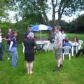 The pub gang in the back garden, Nosher's BSCC Barbeque, Brome, Suffolk - 3rd August 2002