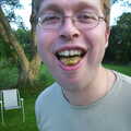 Nosher's BSCC Barbeque, Brome, Suffolk - 3rd August 2002, Marc shows off his mastications
