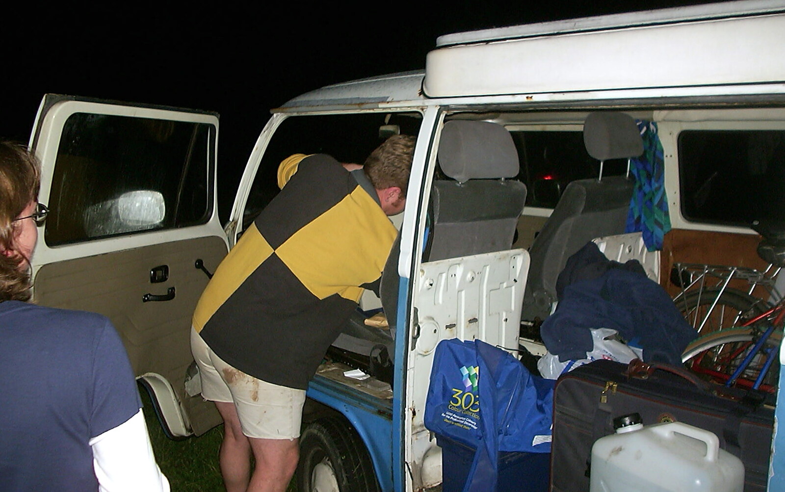 A BSCC Splinter Group Camping Weekend, Theberton, Suffolk - 11th August 2002: Marc's van is fairly packed