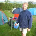 Marc in the morning, A BSCC Splinter Group Camping Weekend, Theberton, Suffolk - 11th August 2002