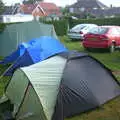 Tent City in the Lion's field, A BSCC Splinter Group Camping Weekend, Theberton, Suffolk - 11th August 2002