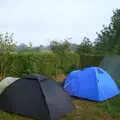 Morning tents, A BSCC Splinter Group Camping Weekend, Theberton, Suffolk - 11th August 2002