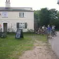 The bike group gets ready to set off, A BSCC Splinter Group Camping Weekend, Theberton, Suffolk - 11th August 2002