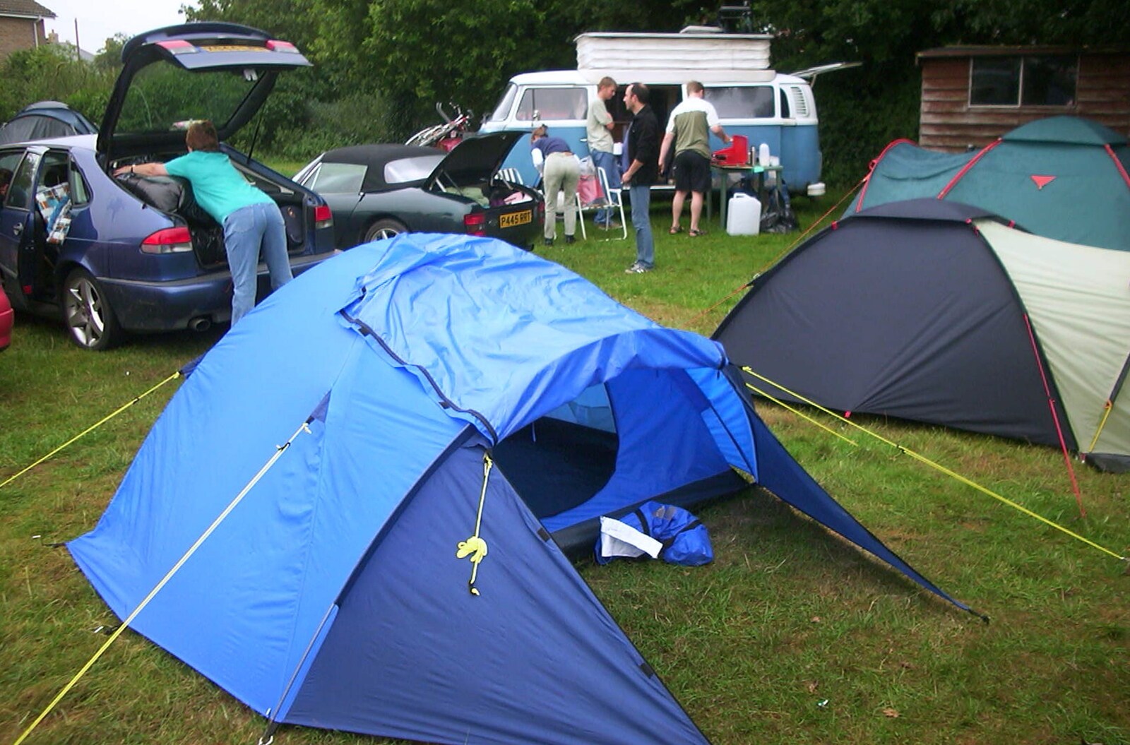 A BSCC Splinter Group Camping Weekend, Theberton, Suffolk - 11th August 2002: Nosher's tent