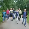 Marching about, A BSCC Splinter Group Camping Weekend, Theberton, Suffolk - 11th August 2002