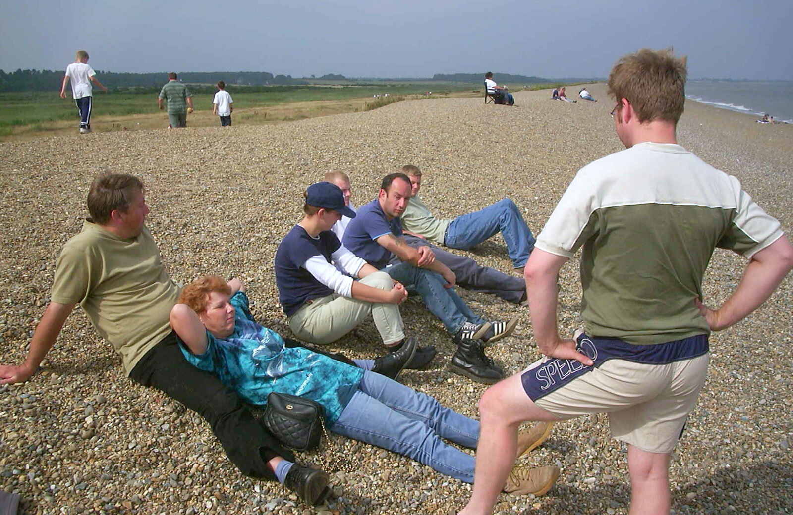 A BSCC Splinter Group Camping Weekend, Theberton, Suffolk - 11th August 2002: On the beach at Dunwich