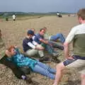 On the beach at Dunwich, A BSCC Splinter Group Camping Weekend, Theberton, Suffolk - 11th August 2002