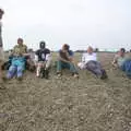 On a shingle bank, A BSCC Splinter Group Camping Weekend, Theberton, Suffolk - 11th August 2002