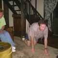 Apple crawls around on the carpet, Nigel and Jenny's Nosh-Up, Thrandeston, Suffolk - 18th August 2002