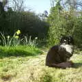 The Sock sits on the lawn, Mother and Mike Visit, and Cat Photos, Brome, Suffolk - 1st September 2002