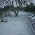 There's a bit of snow in the garden, Mother and Mike Visit, and Cat Photos, Brome, Suffolk - 1st September 2002