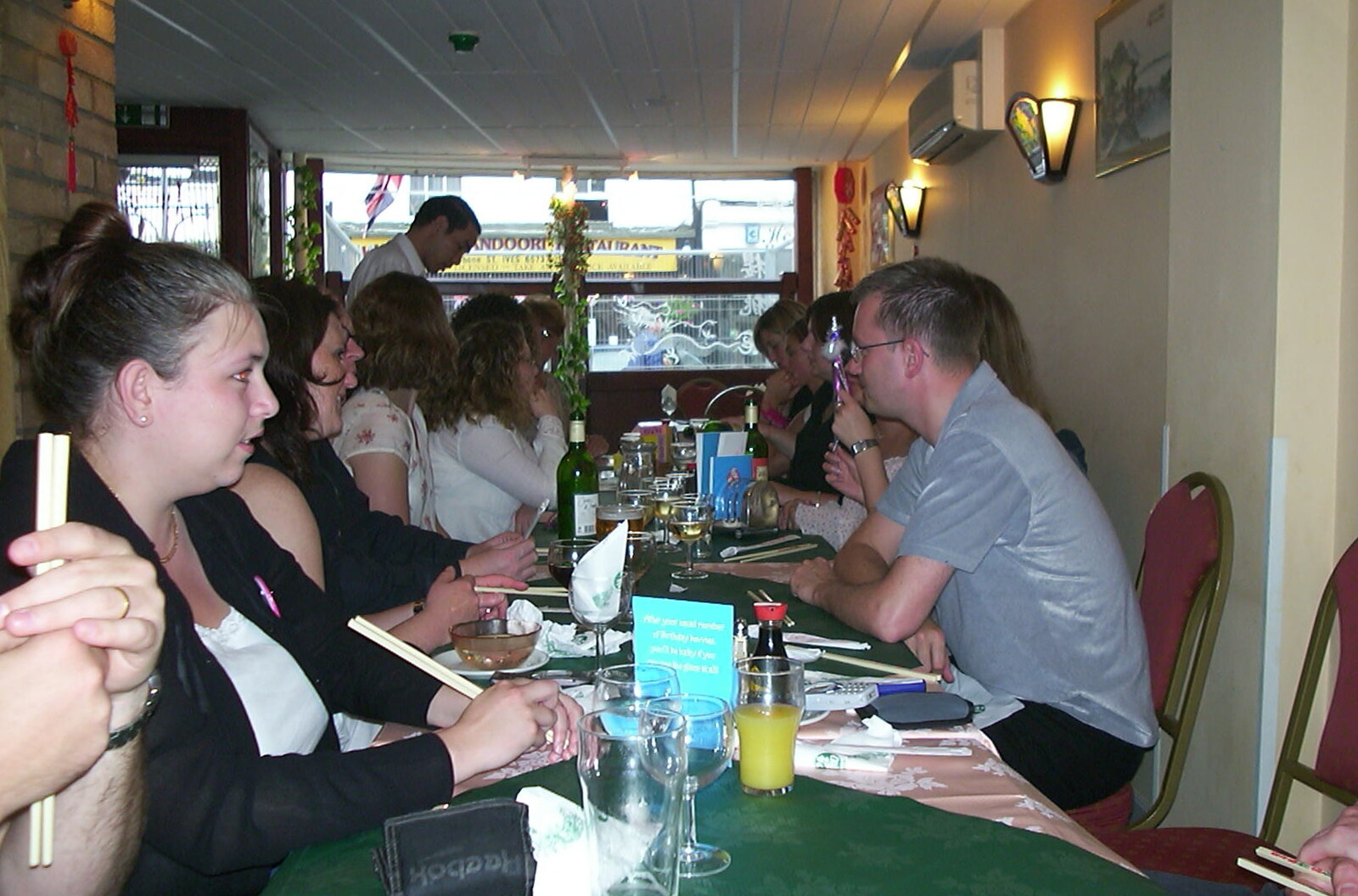 Scenes from a Chinese restaurant from Michelle's 3G Lab Birthday, The Mews, St. Ives, Cambridgeshire - 20th September 2002