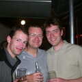 Steve, Nosher and Stef - the lads, Michelle's 3G Lab Birthday, The Mews, St. Ives, Cambridgeshire - 20th September 2002