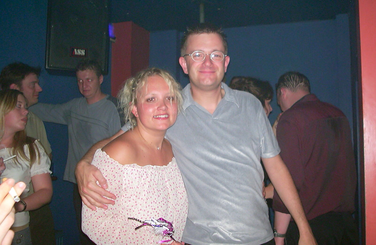 Michelle and Nosher from Michelle's 3G Lab Birthday, The Mews, St. Ives, Cambridgeshire - 20th September 2002