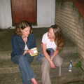 Genaya eats some post-club food, Michelle's 3G Lab Birthday, The Mews, St. Ives, Cambridgeshire - 20th September 2002