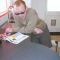 The next morning, Julian reads a magazine, Michelle's 3G Lab Birthday, The Mews, St. Ives, Cambridgeshire - 20th September 2002