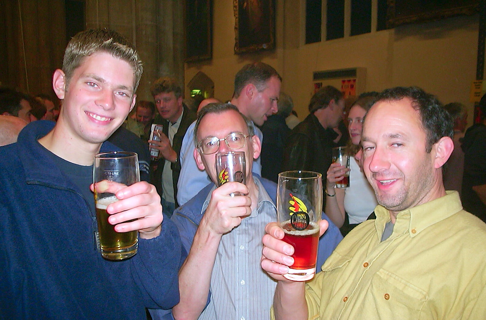 The Boy Phil, Ping-pong Peter and DH from The Norwich Beer Festival, St. Andrew's Hall, Norwich - 26th October 2002