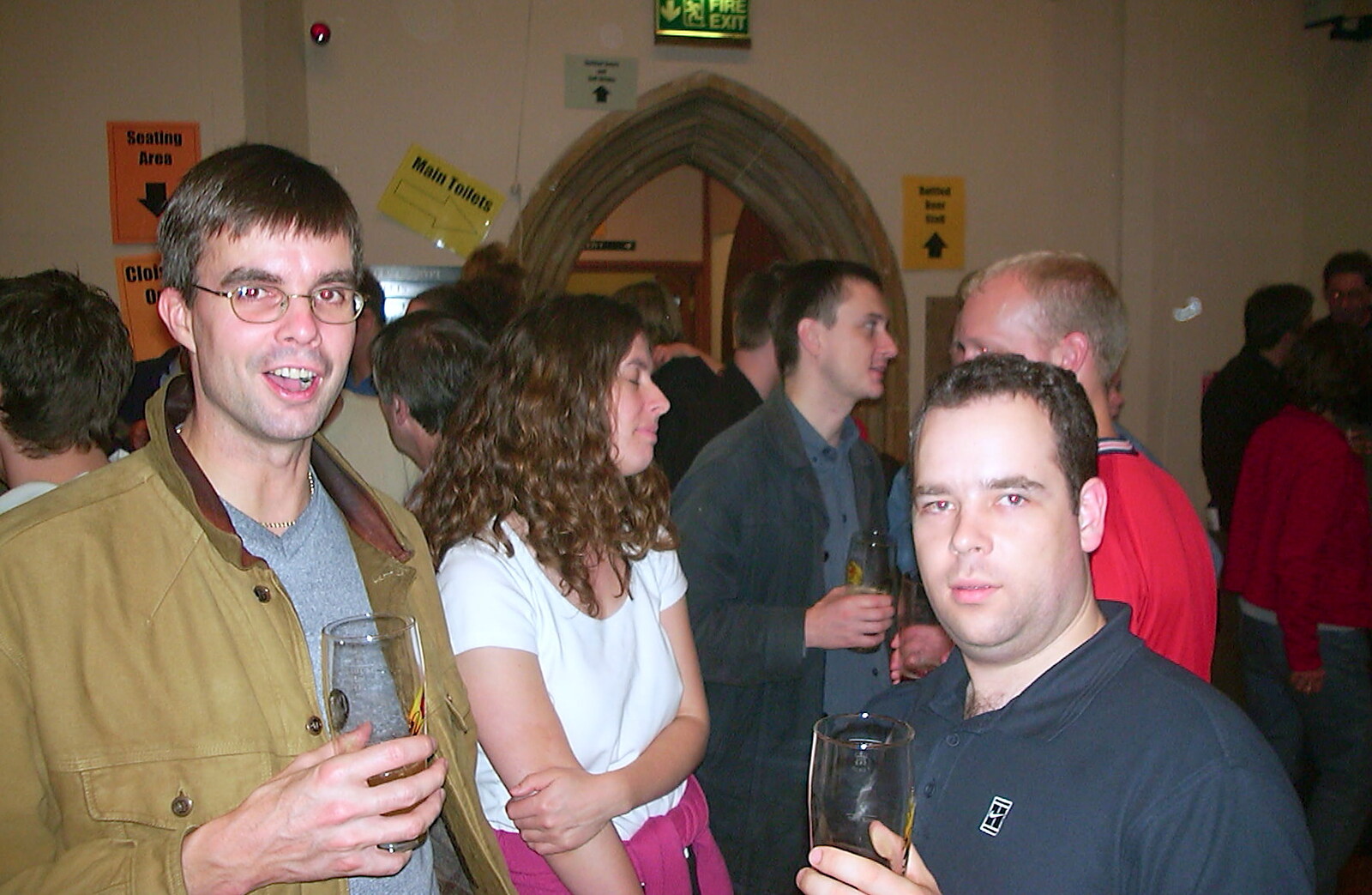 'Parrot' Polly and Russell from The Norwich Beer Festival, St. Andrew's Hall, Norwich - 26th October 2002