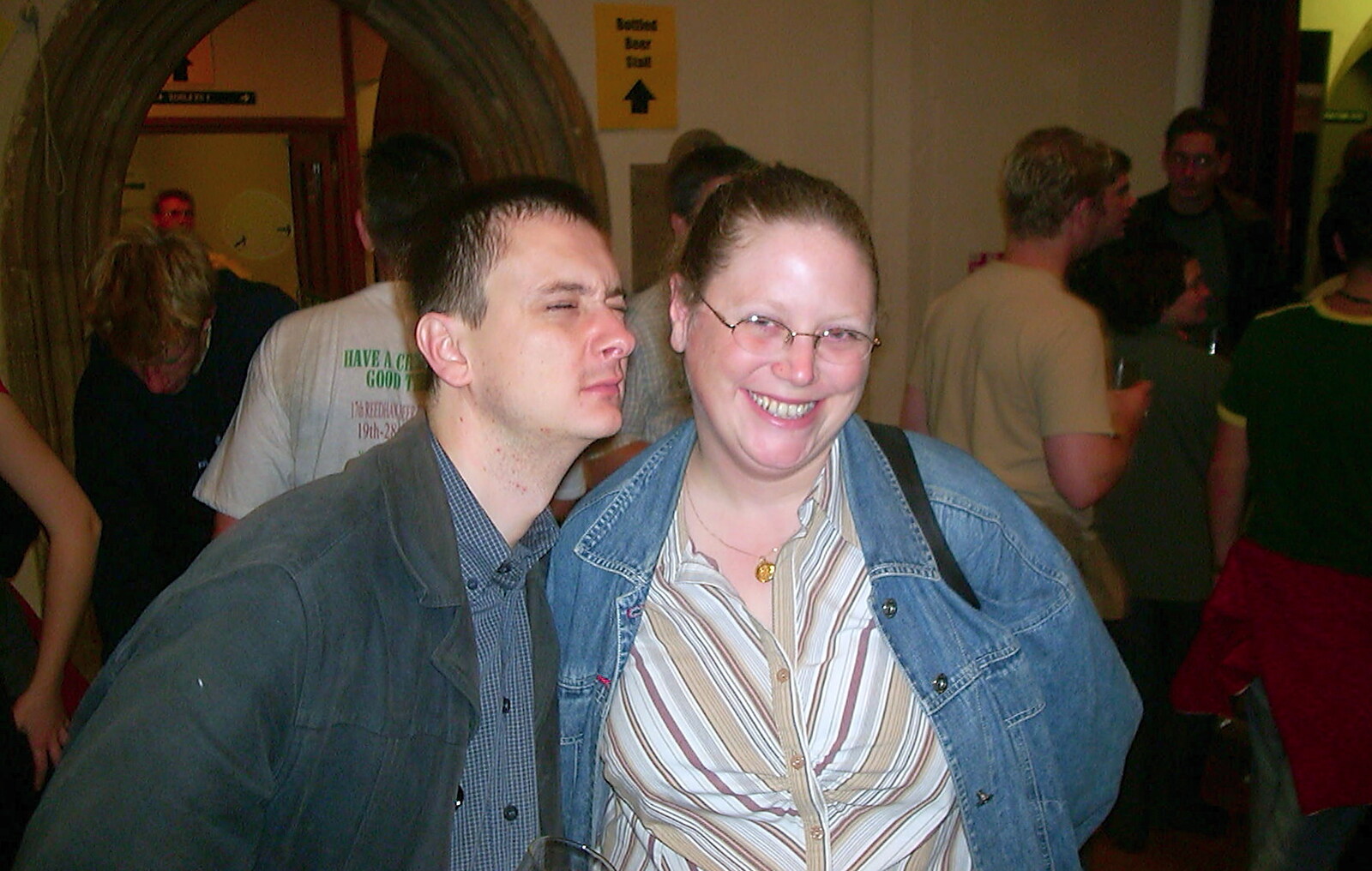 Andrew and Heidi from The Norwich Beer Festival, St. Andrew's Hall, Norwich - 26th October 2002