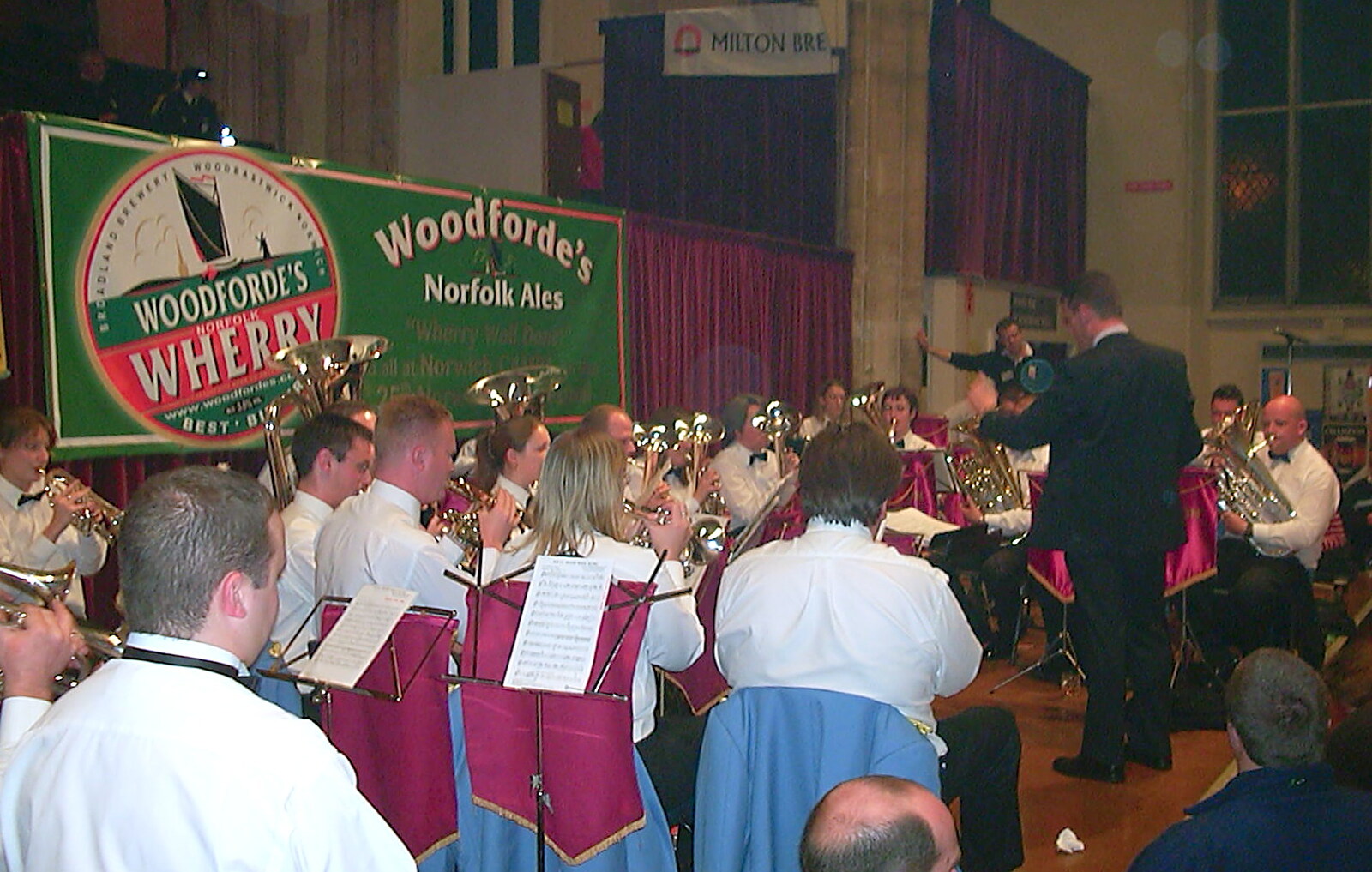 The Cawston Silver Band from The Norwich Beer Festival, St. Andrew's Hall, Norwich - 26th October 2002