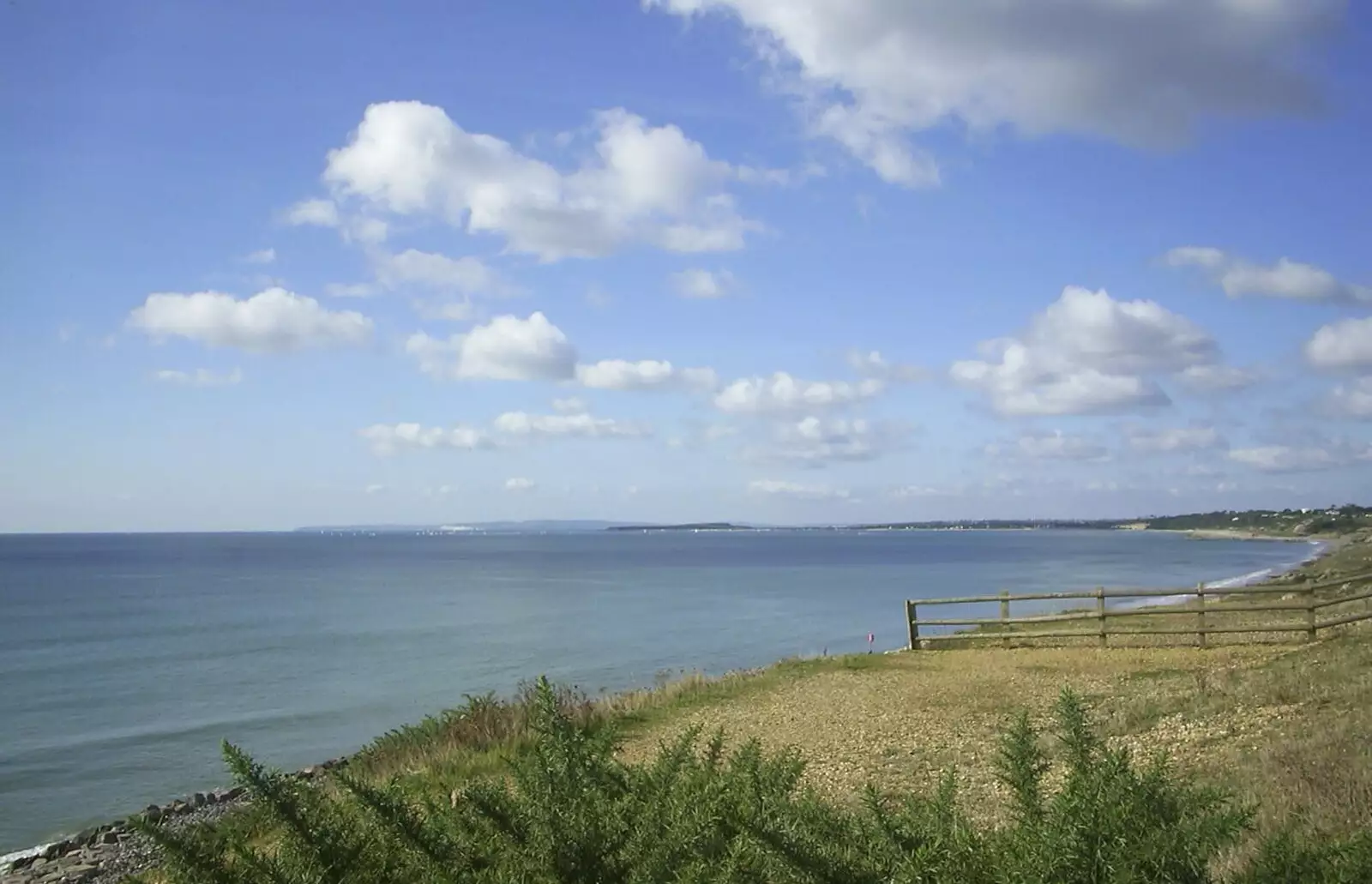 Hengistbury Head and Swanage in the distance, from Arnewood School Class of '83 Reunion, Fawcett's Field, New Milton - 2nd November 2002