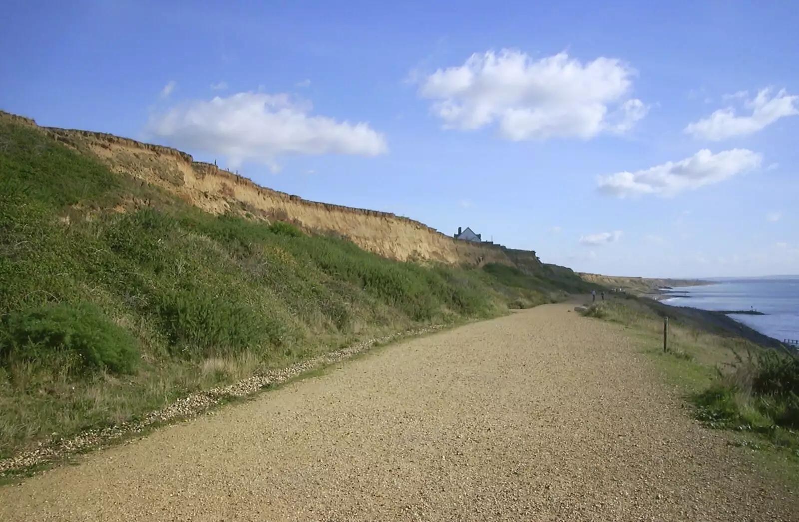 Barton cliffs, from Arnewood School Class of '83 Reunion, Fawcett's Field, New Milton - 2nd November 2002