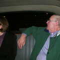 Sis and the Old Chap in the back of a taxi, A BSCC Presentation, Brome Swan, Suffolk - 9th November 2002