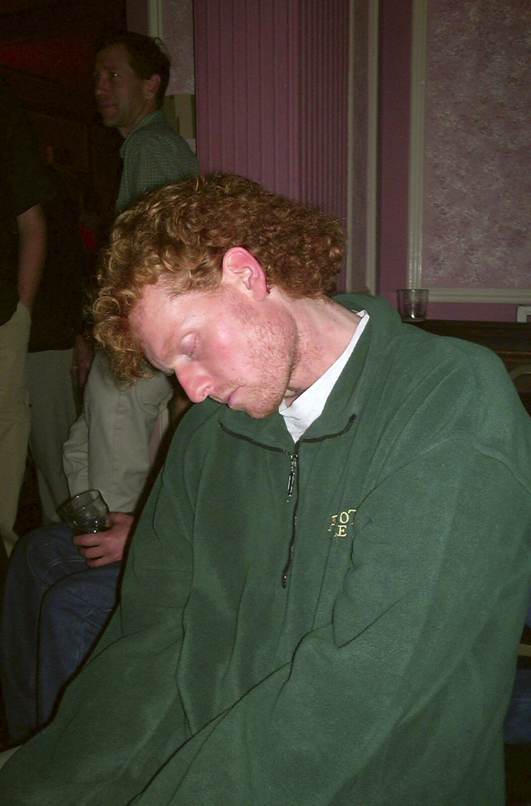 Wavy's asleep again from BSCC and The Cottage's Opening Night, Thorpe St. Andrew, Norwich - 15th November 2002