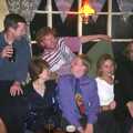 Some sort of group photo pose occurs, The BSCC Christmas Dinner, Brome Swan, Suffolk - 10th December 2002