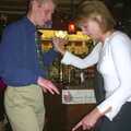 Bill and Anne dance, The BSCC Christmas Dinner, Brome Swan, Suffolk - 10th December 2002