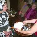 Bill's 35th Birthday, The Swan Inn, Brome - 14th December 2002, Sylvia presents a birthday cake