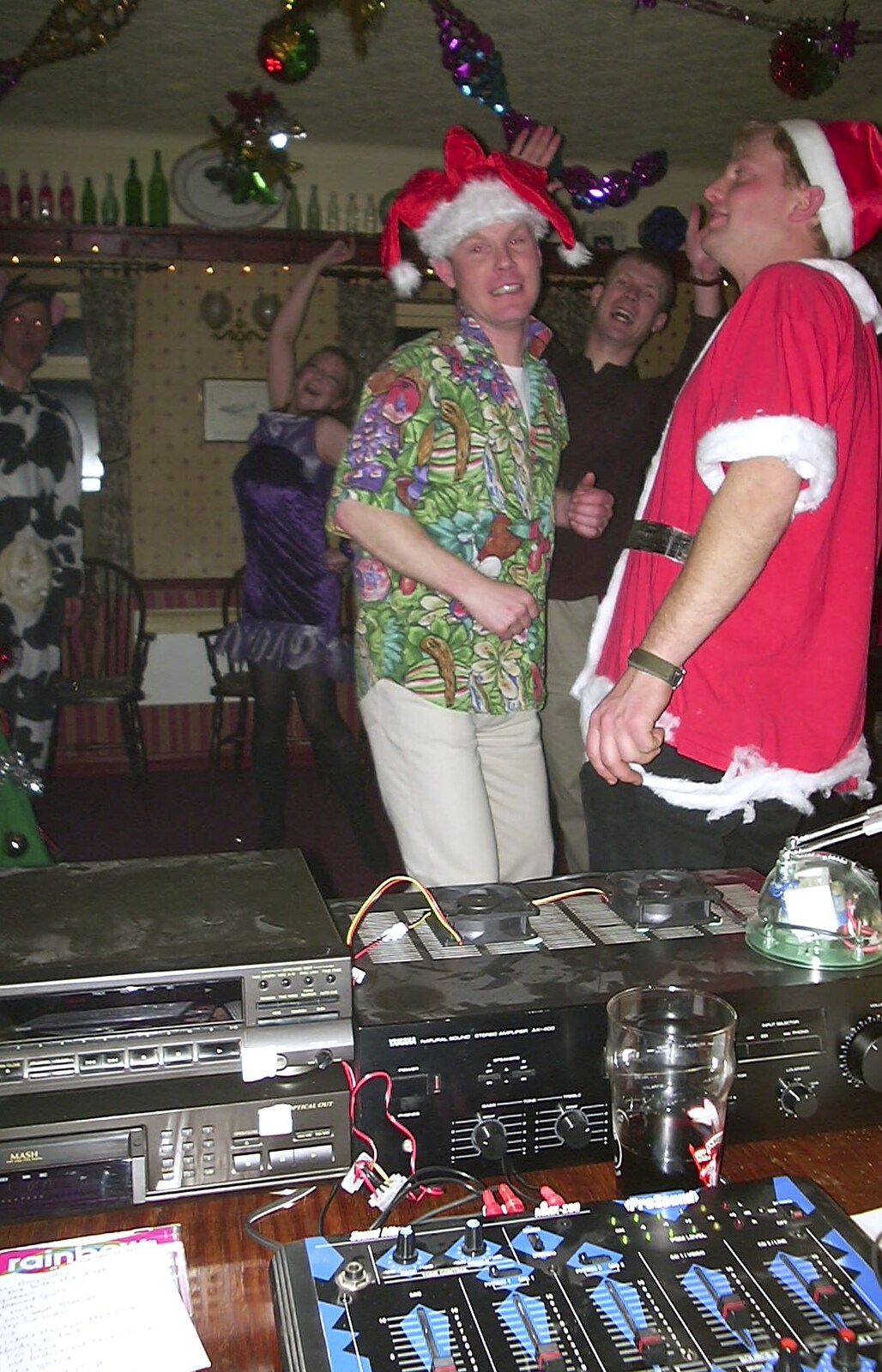 DJ Shagz is on the decks again from Bill's 35th Birthday, The Swan Inn, Brome - 14th December 2002