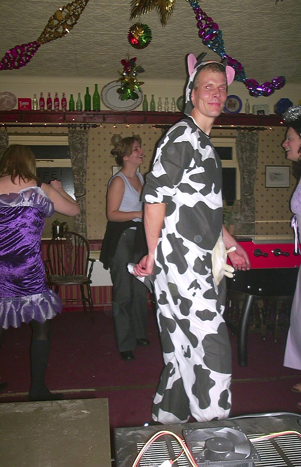 Bill the cow from Bill's 35th Birthday, The Swan Inn, Brome - 14th December 2002