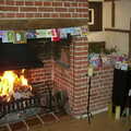 Christmas cards are up around the fireplace, The House in Snow and a Carburettor, Brome, Suffolk - 20th December 2002