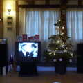 There's some Christmas TV on the box, The House in Snow and a Carburettor, Brome, Suffolk - 20th December 2002