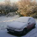 The car has a covering of snow, The House in Snow and a Carburettor, Brome, Suffolk - 20th December 2002