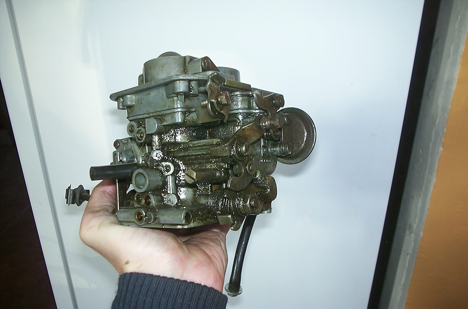 The re-assembled carburettor from The House in Snow and a Carburettor, Brome, Suffolk - 20th December 2002