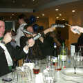 Christmas crackers are pulled, 3G Lab Christmas Party, Q-Ton Centre, Cambridge - 23rd December 2002