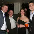 Paul, Julian, Hannah and John, 3G Lab Christmas Party, Q-Ton Centre, Cambridge - 23rd December 2002