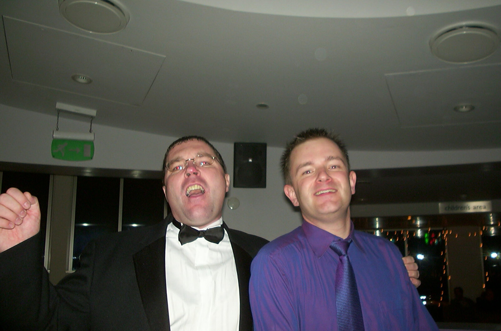 Mike Gannon and Nosher from 3G Lab Christmas Party, Q-Ton Centre, Cambridge - 23rd December 2002
