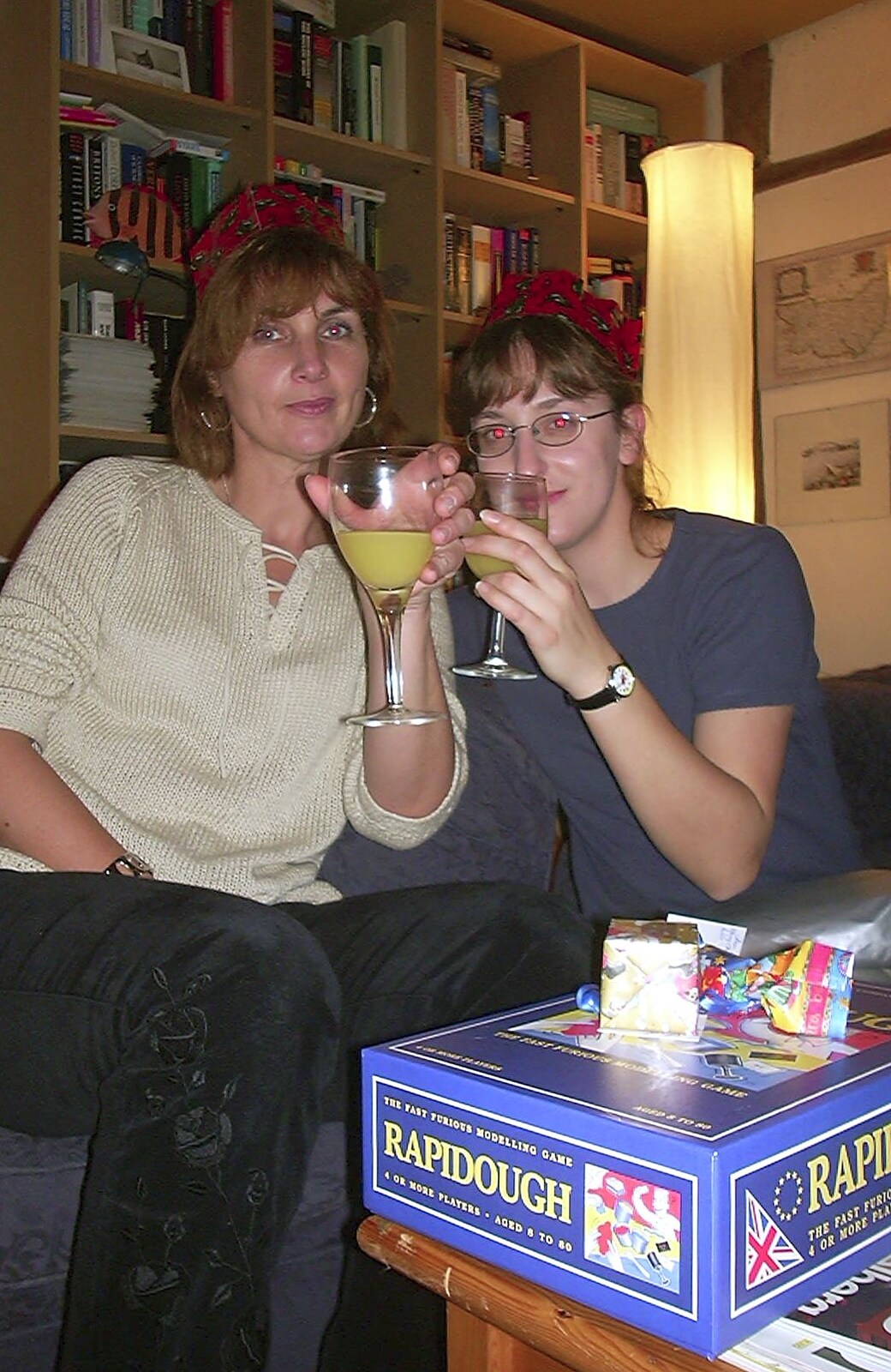 Anne and Suey from Christmas Day at Nosher's, Brome, Suffolk - 25th December 2002