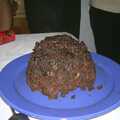 A Christmas pudding, Christmas Day at Nosher's, Brome, Suffolk - 25th December 2002