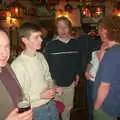 DH, Ninja M, Marc and Wavy, New Year's Eve at the Swan Inn, Brome, Suffolk - 31st December 2002