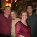 A slightly blurry group photo, New Year's Eve at the Swan Inn, Brome, Suffolk - 31st December 2002