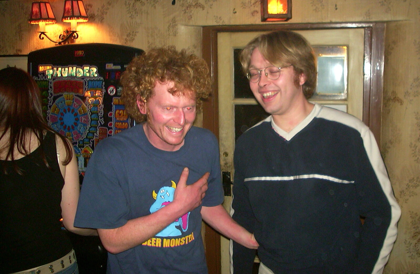 New Year's Eve at the Swan Inn, Brome, Suffolk - 31st December 2002: Wavy and Marc