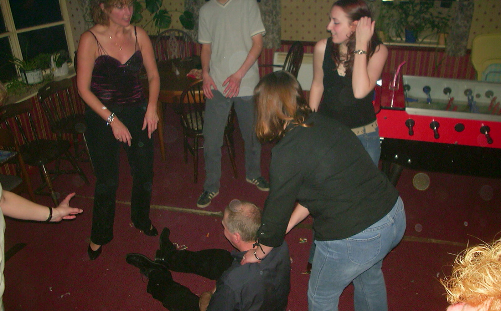 New Year's Eve at the Swan Inn, Brome, Suffolk - 31st December 2002: John Willy's on the floor again