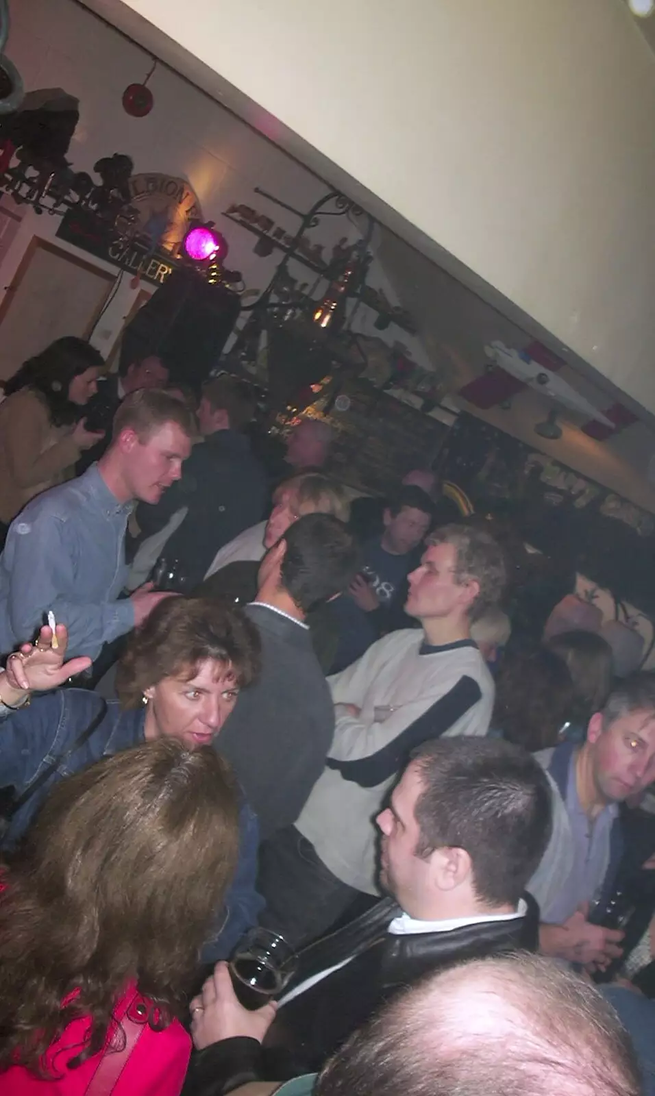 A random crowd scene from The Cider Shed, from The BBs at The Cider Shed, Banham, Norfolk - 19th January 2003