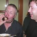 John Willy chomps on a sausage, Anne's Gothic Night, Thorndon - 25th January 2003